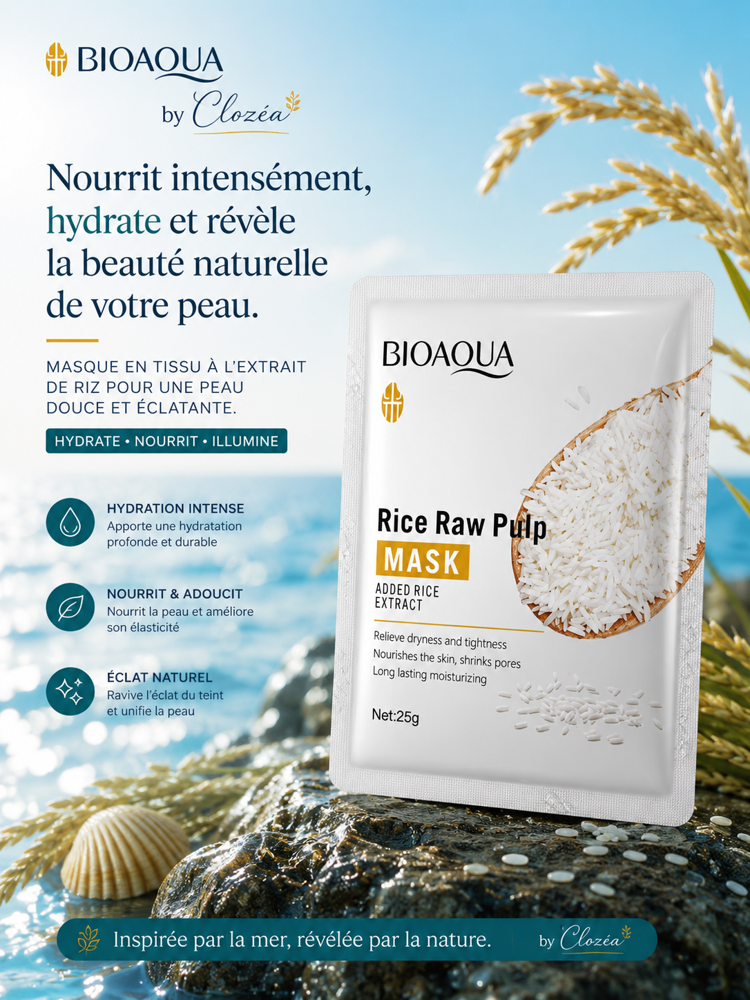 Rice Raw Pulp Sheet Mask